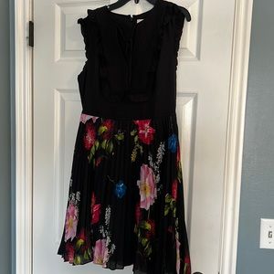 Beautiful Ted Baker Berry Sundae Tie Neck MIDI Dress